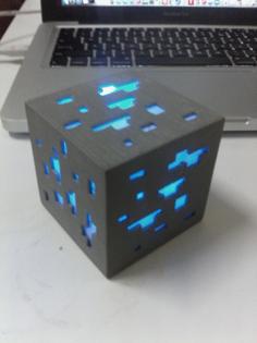 Minecraft Ore Light Night Light 3D Printer Model