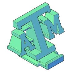 Texas A & M Phone Stand 3D Printer Model