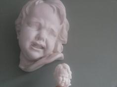 Crying Angel Head 3D Printer Model