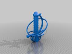 Rapier Umbrella Hilt 3D Printer Model