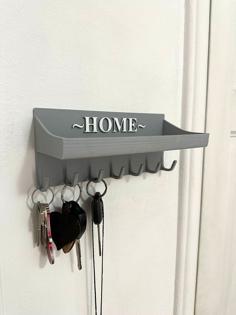 Key Hanger With Shelf 3D Printer Model