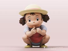 Mei Kusakabe(My Neighbor Totoro) 3D Printer Model