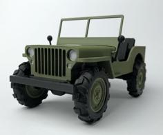 WILLYS JEEP Original Style 3D Printer Model