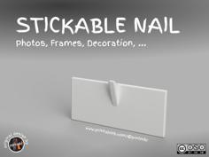 Stickable NAIL 3D Printer Model