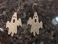 Ghost Earrings 3D Printer Model