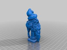 Bearded Yell Santa (No Supports) 3D Printer Model