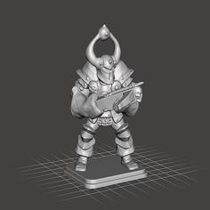 HeroQuest – Chaos Warrior With Crossbow 3D Printer Model