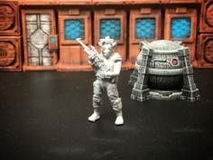 Rodian Rebel Trooper (FDM Optimized, 28mm/Heroic Scale) 3D Printer Model