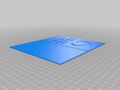 Birthday Card (foldable) 3D Printer Model