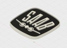 Saab Old Style Emblem 3D Printer Model