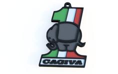 Cagiva Keychain 3D Printer Model