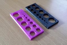 Hole Calibration Test Object 3D Printer Model