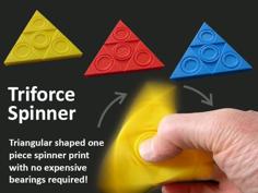 Triforce Fidget Spinner 3D Printer Model