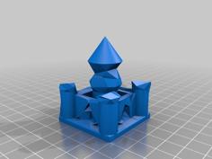 Kingdomino Low Poly Castle 3D Printer Model