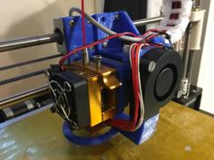 Anet A8 Direct Drive Replacement/extension Carriage (MK8 Extruder Compatible) 3D Printer Model