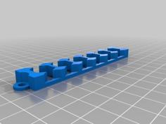 Customizable Nozzle Caddy. 3D Printer Model