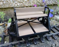 Open Coach Body For Narrow Gauge Tipper Wagon Chassis 3D Printer Model