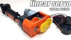 Linear Servo Actuator (SO POWERFUL) 3D Printer Model