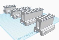 Picatinny Risers (25mm & 35mm) With Inclination 3D Printer Model