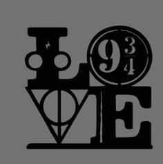 Harry Potter Love Sign 3D Printer Model