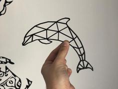 Geometric Dolphin 3D Printer Model