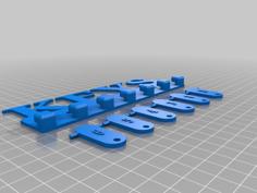 Wall Mounted Key Holder 3D Printer Model