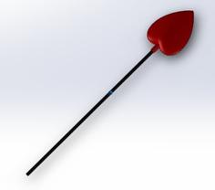 Queen Of Hearts Wand 3D Printer Model