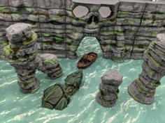 OpenForge – Modular Sea Cliff Walls 3D Printer Model