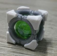 Portal 2 Refraction Cube (Discouragement Redirection Cube) 3D Printer Model