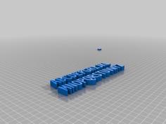 Letters 3D Printer Model