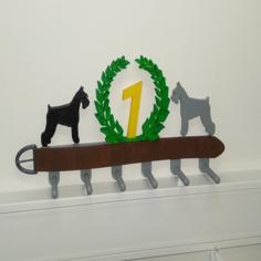 Schnauzer Medal Hanger 3D Printer Model