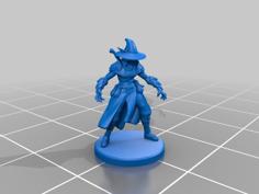 Elf Wizard Miniature 3D Printer Model