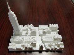 NYC Cityscape 3D Printer Model