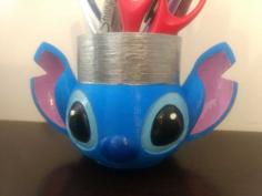 Stitch Pencil Holder 3D Printer Model