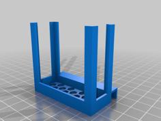 AA Battery Box Window Cradle 3D Printer Model