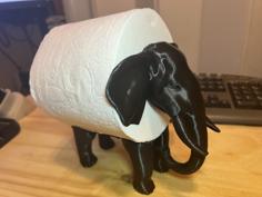 Toilet Paper Roll Elephant 3D Printer Model