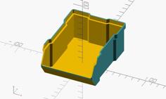 Yet Another Parametric Stackable Box (OpenSCAD) 3D Printer Model