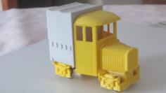 Rail Truck V2 – Short And Covered – O Narrow Scale – On30 3D Printer Model