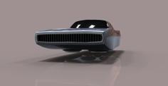 Dodge Charger Flying 3D Printer Model