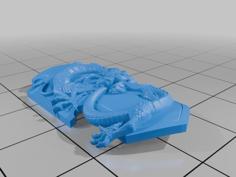 Relic Shield With Shenron Dragon 3D Printer Model