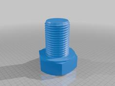 Metric Bolt Optimized For 3D Print 3D Printer Model