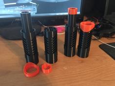 Nerf Snubber Barrel – Short And Extended Versions 3D Printer Model