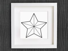 Customizable Origami Christmas Star No. 1 3D Printer Model