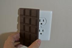 Chocolate Outlet Cover 3D Printer Model