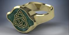 Celtic Styled Ring 3D Printer Model