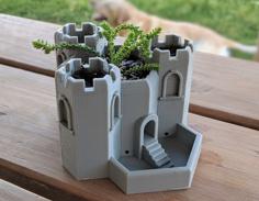 Tri-Tower Castle With Water Tower 3D Printer Model