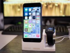 IPhone 6 Plus Dock W/ Integrated Watch Charging Station 3D Printer Model