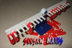 Seesaw Maths 3D Printer Model