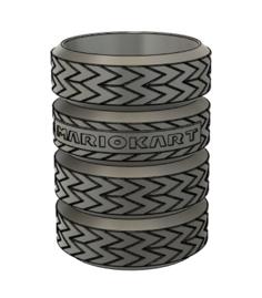 Mario Kart Tire Cup Holder 3D Printer Model