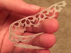 Tatted Lace Edging 3D Printer Model